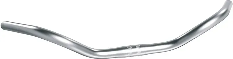 Ergotec 550mm x 25.4mm Stuttgarter Bugel Steel Handlebars in Silver