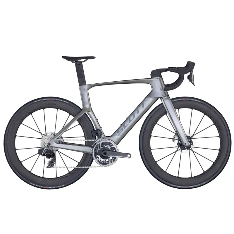 Scott Foil RC Ultimate Road Bike In Chrome Silver