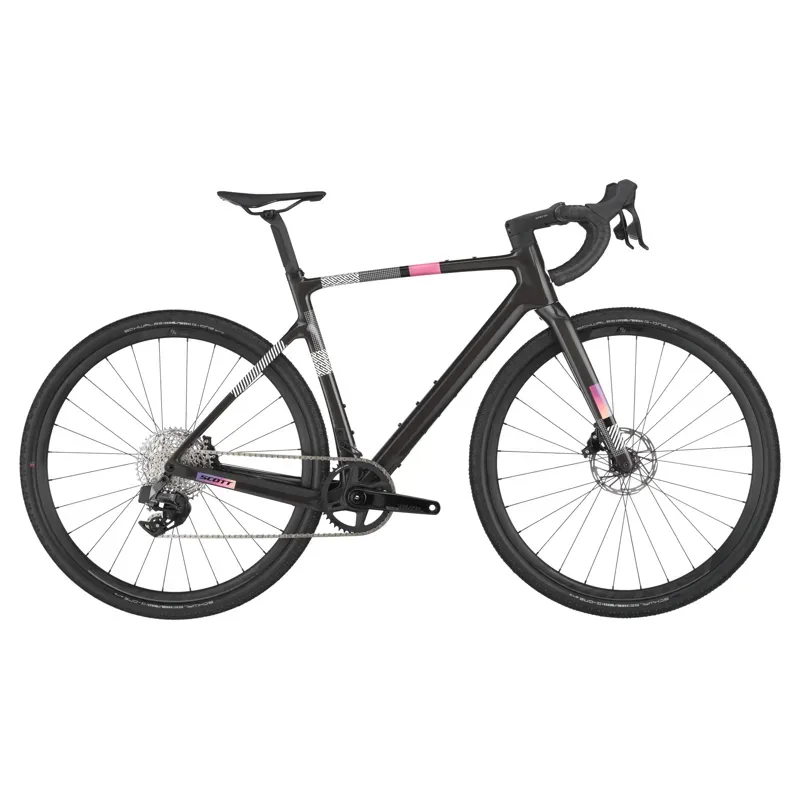 2025 Scott Addict Gravel 30 Bike In Carbon Black