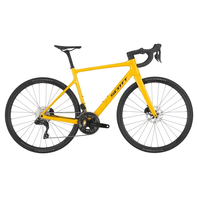 2025 Scott Addict 40 Endurance Road Bike In Bahama Yellow