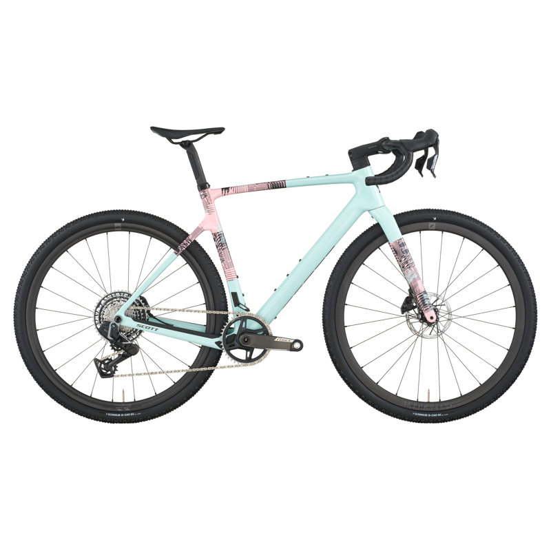 Scott Addict Gravel 10 Bike in Gelato Blue/Gelato Pink