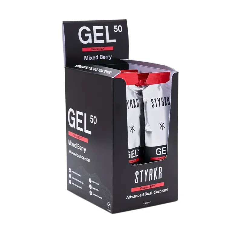 STYRKR - GEL50 Mild Berry Dual-Carb Energy Gel 
