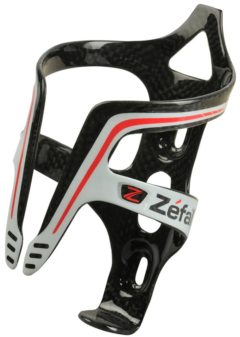 Zefal Pulse Carbon Bottle Cage in Black/Red/Silver