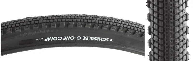 Schwalbe G-One Comp K-Guard Gravel Tyre In (wired) BLACK