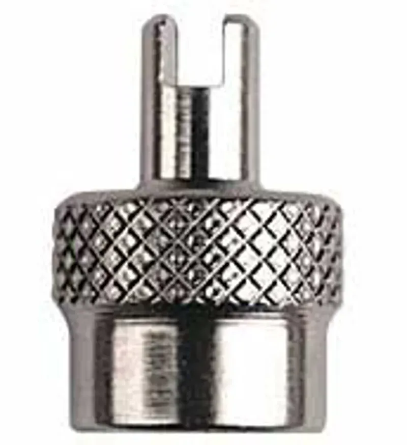 Weldtite Tools Schrader Key Metal Valve Caps 4-pack in Silver