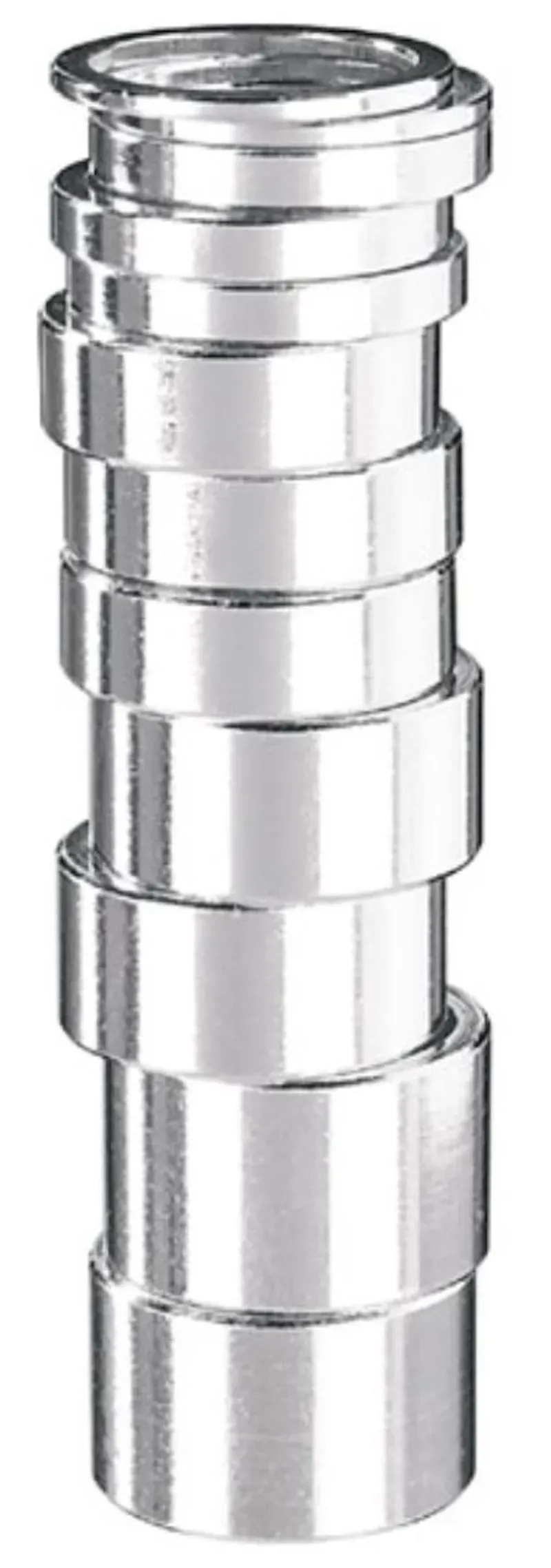 Ergotec 1 1/8' Pack Of 10 Alloy Spacers in Silver