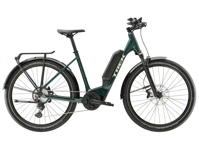 Trek Allant+ 6 2023 Lowstep Electric Hybrid Bike in Juniper 