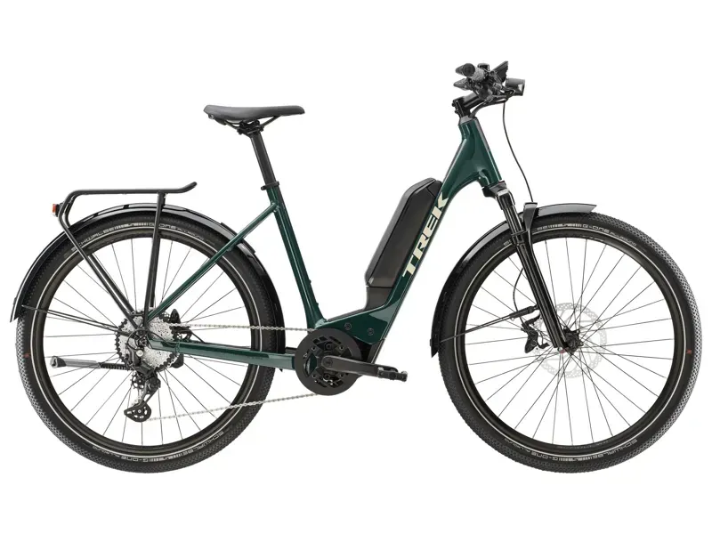 Trek Allant+ 6 2023 Lowstep 400Wh / 800Wh Electric Hybrid Bike In Juniper
