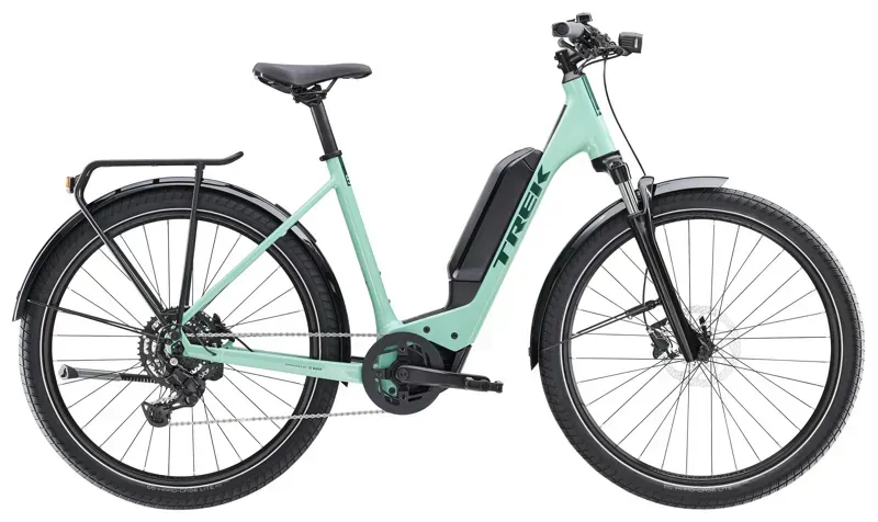 Trek Allant+ 5 Lowstep 400Wh Electric Hybrid Bike in Blue Sage