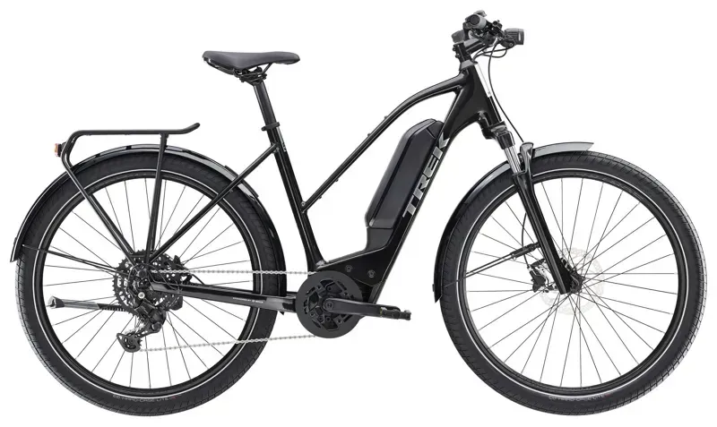 Trek Allant+ 5 800Wh Stagger Electric Hybrid Bike In Trek Black