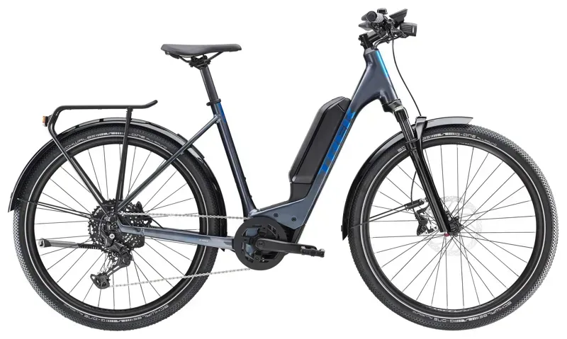 Trek Allant+ 6 400Wh Lowstep Electric Hybrid Bike In Galactic Grey