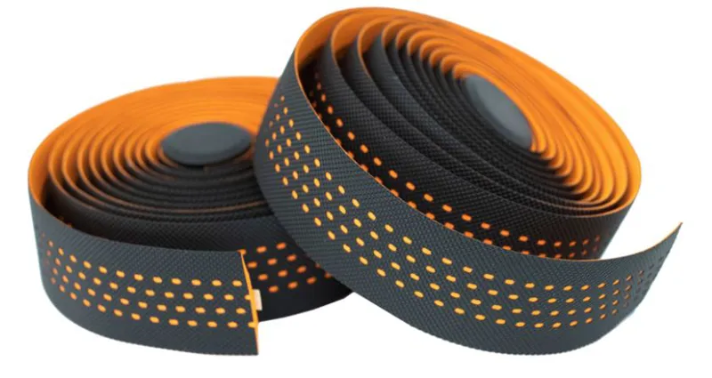 KranX Stretta Primo-High Grip Anti-Shock Handlebar Tape in Black/Orange