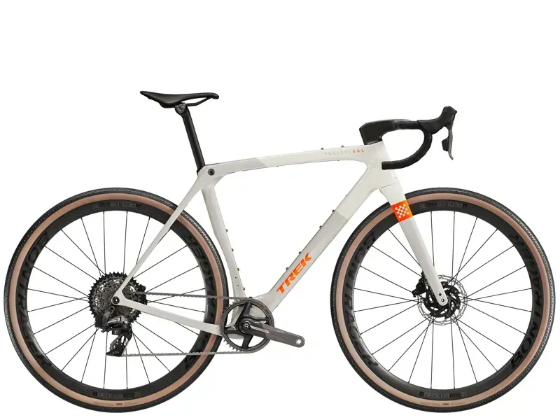 Trek Checkmate SLR 7 AXS Gravel Race Bike In Era White/Buff Beige
