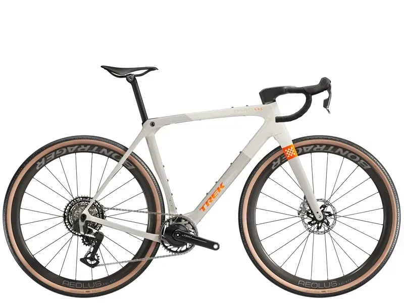 Trek Checkmate SLR 9 AXS Gravel Race Bike In Era White/Buff Beige