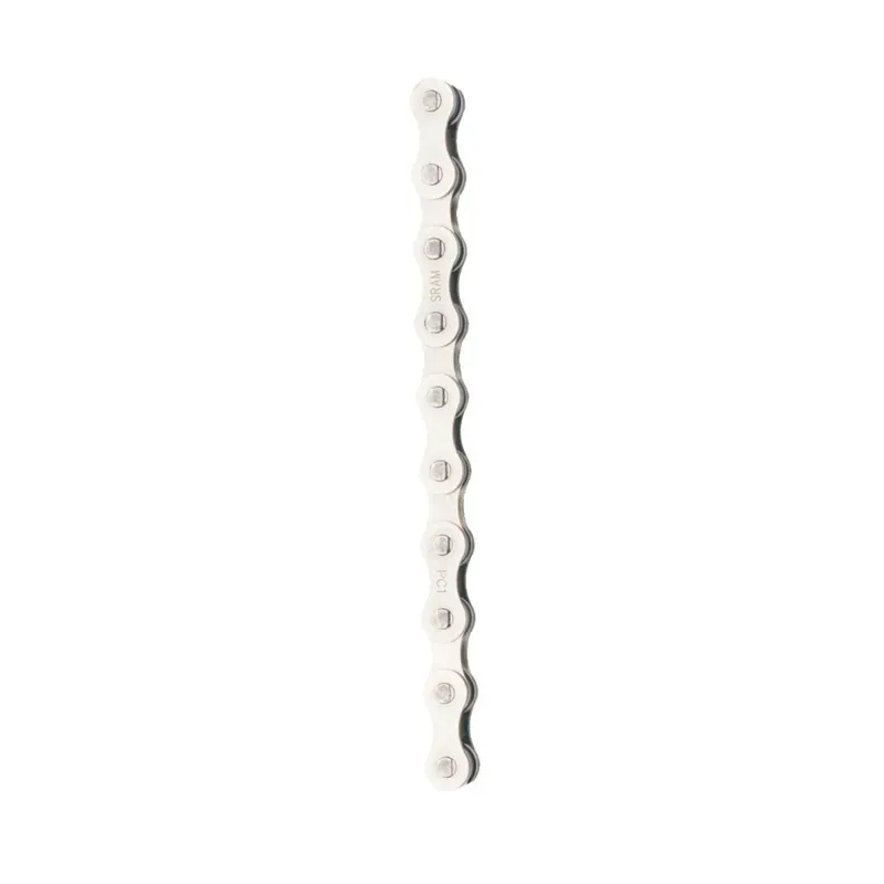 SRAM PC1 1/8-inch 114-link Single Speed Nickel Chain in Silver