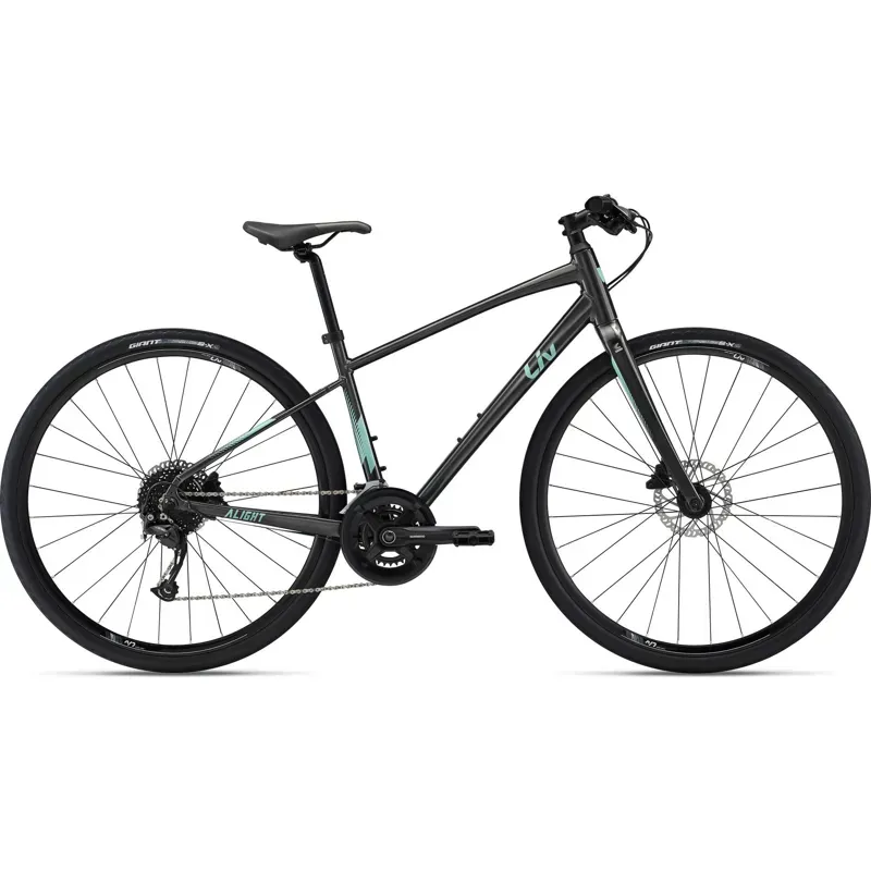 Liv Alight 1 Disc Hybrid Bike in Dark Grey