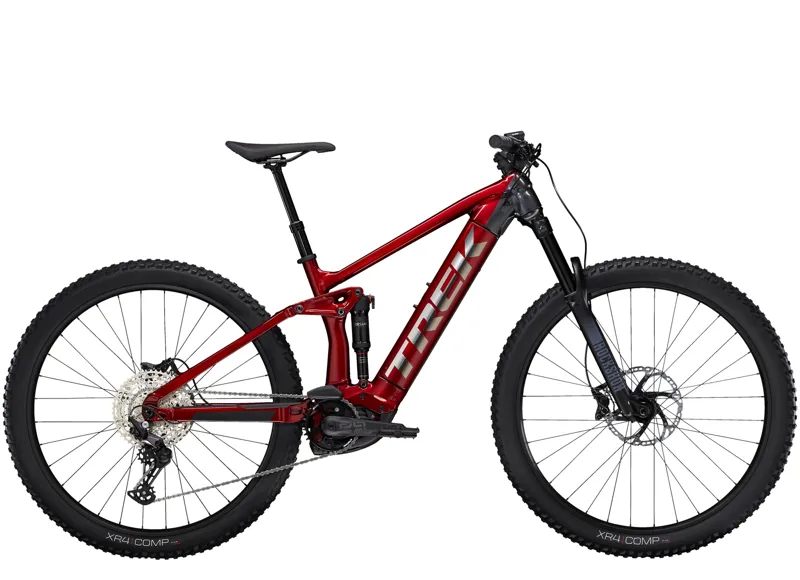 2022 Trek Rail Deore 625w eMountain Bike in Crimson/Lithium Grey