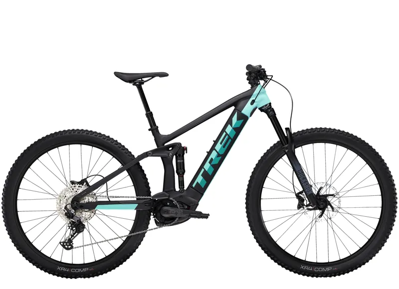 2022 Trek Rail 5 Deore 625w eMountain Bike in Trek Black/Miami Green