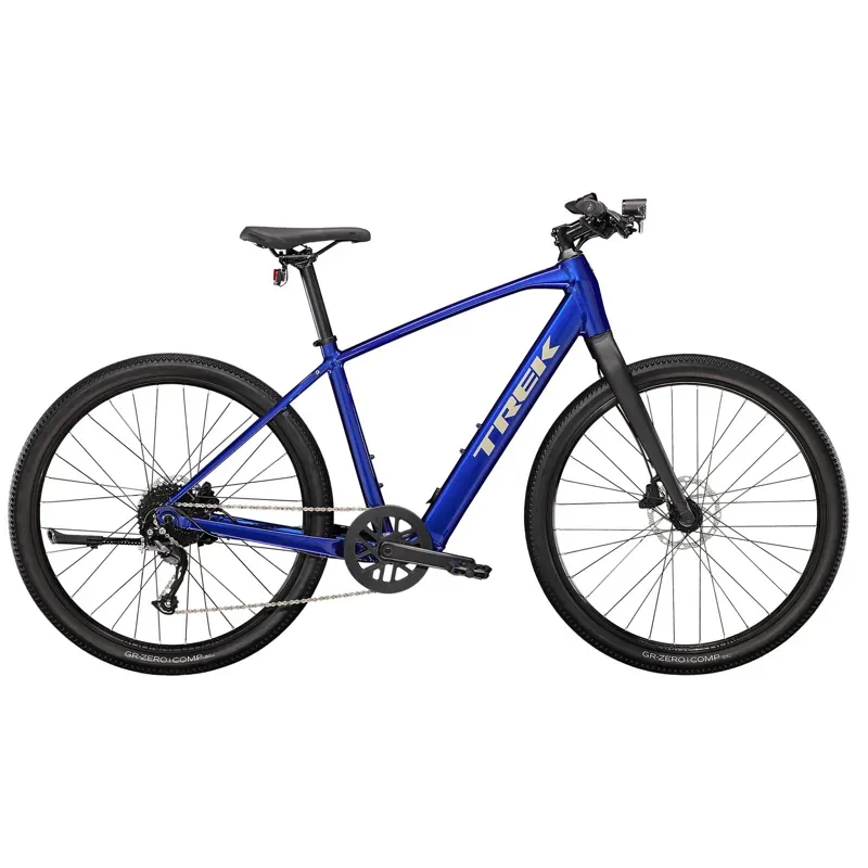 Trek Dual Sport+ 2 Electric Hybrid Bike in Hex Blue