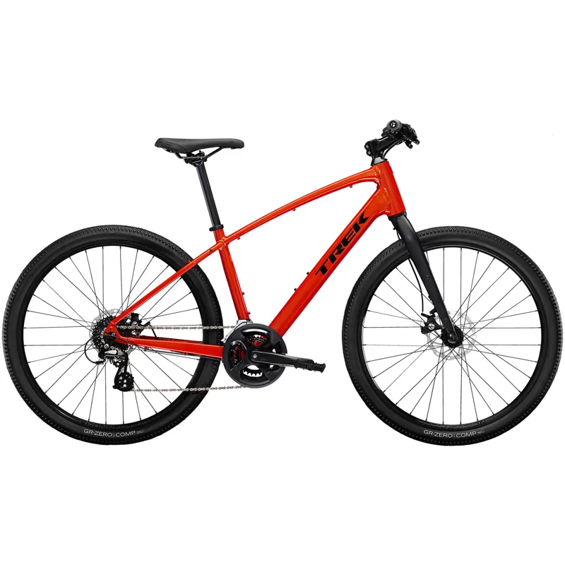 Trek Dual Sport 1 Hybrid Bike in Lava Red