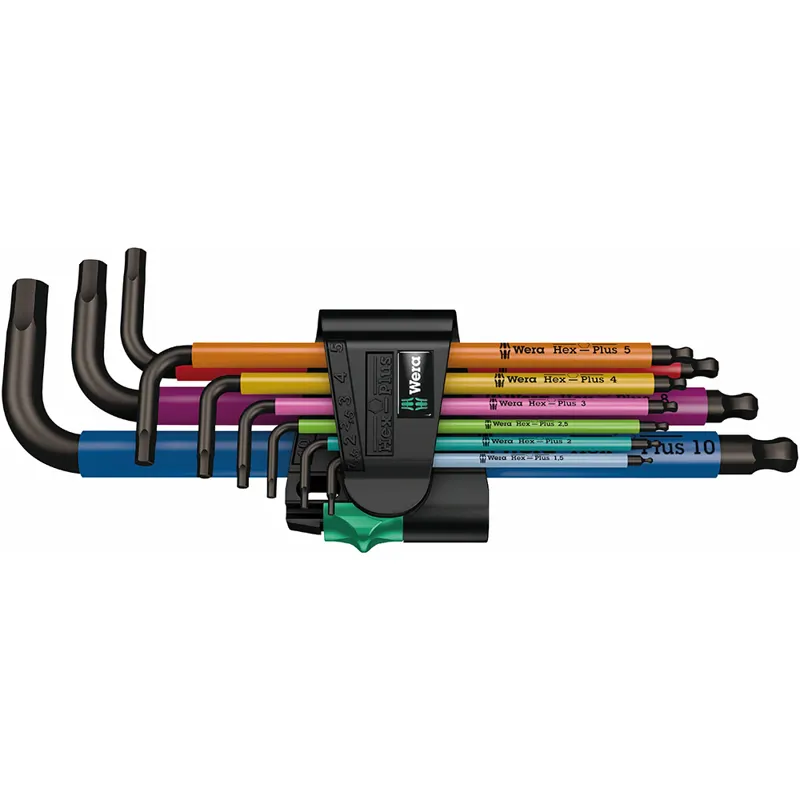 Wera Tools 950/9 Hex-Plus Multicolour 1 SB L-Key Set in BlackLaser