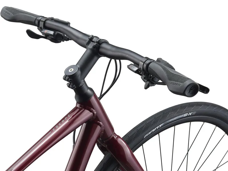 2021 Giant Escape 2 Disc Hybrid Bike in Red-4
