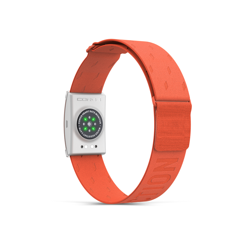 Coros Heart Rate Monitor in Orange