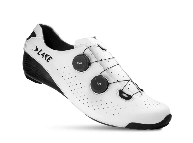 Lake CX400 Cycling Shoes in White/Black-1