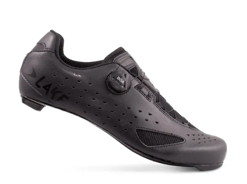 Lake CX219-X Wide Road Shoes in Black
