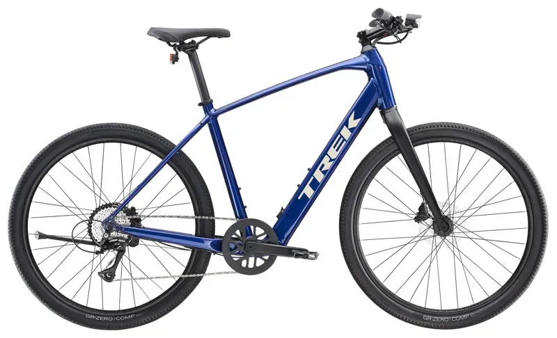Trek Dual Sport+ 2 LT Electric Hybrid Bike in Hex Blue