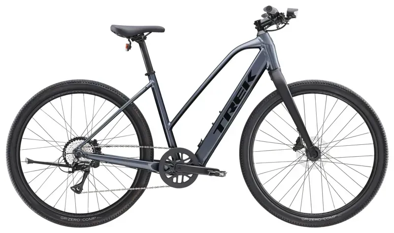 Trek Dual Sport+ 2 Stagger LT Electric Hybrid Bike in Galactic Grey