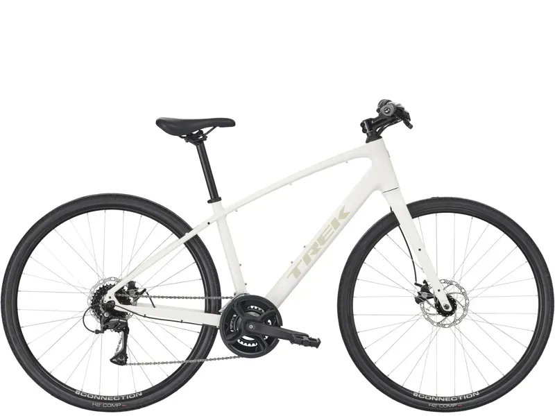 Trek FX 1 Stepover Gen 4 Hybrid Bike in Era White