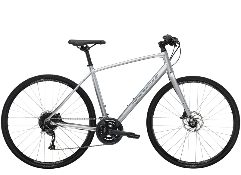 Trek FX 2 Disc Hybrid Bike in Quicksilver