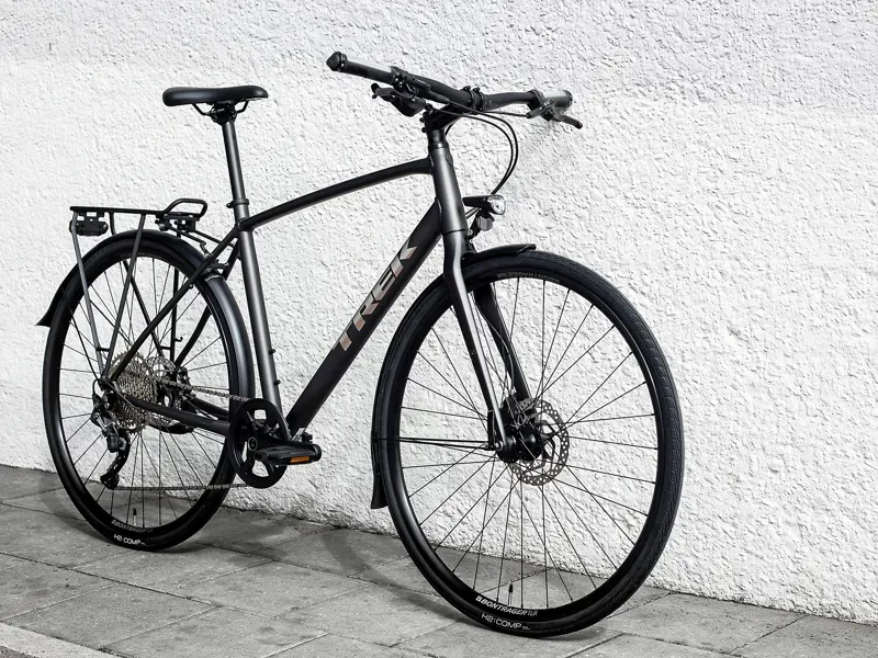 Trek FX 3 Disc Equipped Hybrid Bike in Dnister Black-1