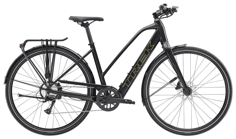 Trek FX+ 2 Stagger Electric Hybrid Bike in Black
