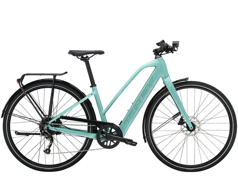 Trek Fx+ 2 Stagger Electric Hybrid Bike in Blue Sage