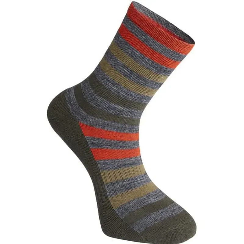 Madison Isoler Merino 3-Season OLV Fade Socks in Green
