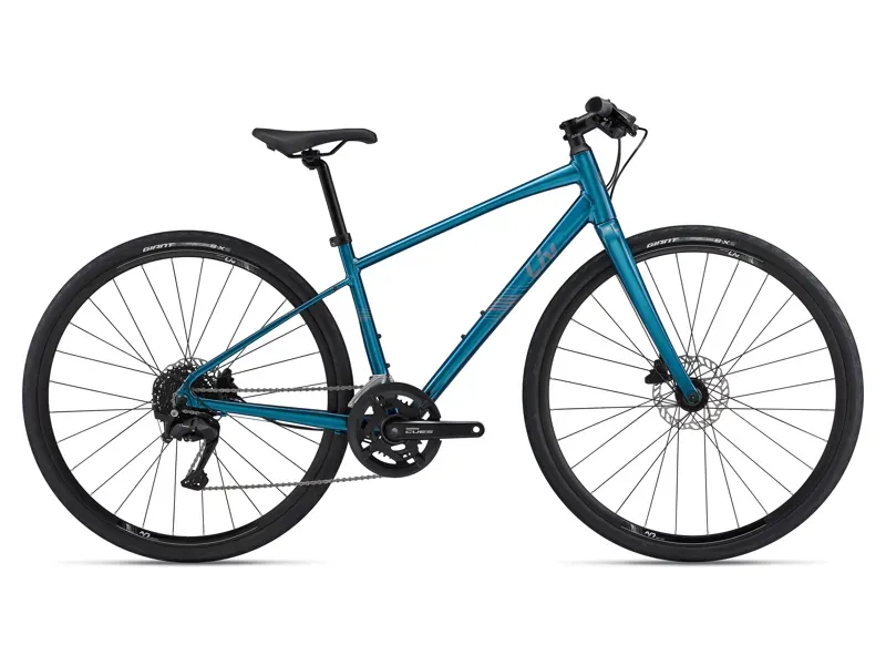 Liv Alight 1 Disc Hybrid Bike in Sea Sparkle