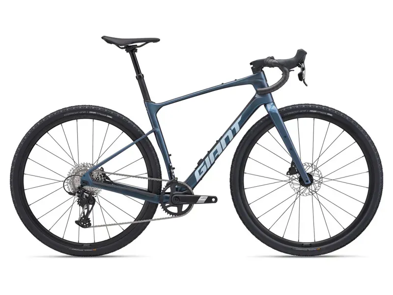 2025 Giant Revolt Advanced 1 Gravel Bike In Gloss Ocean Twilight