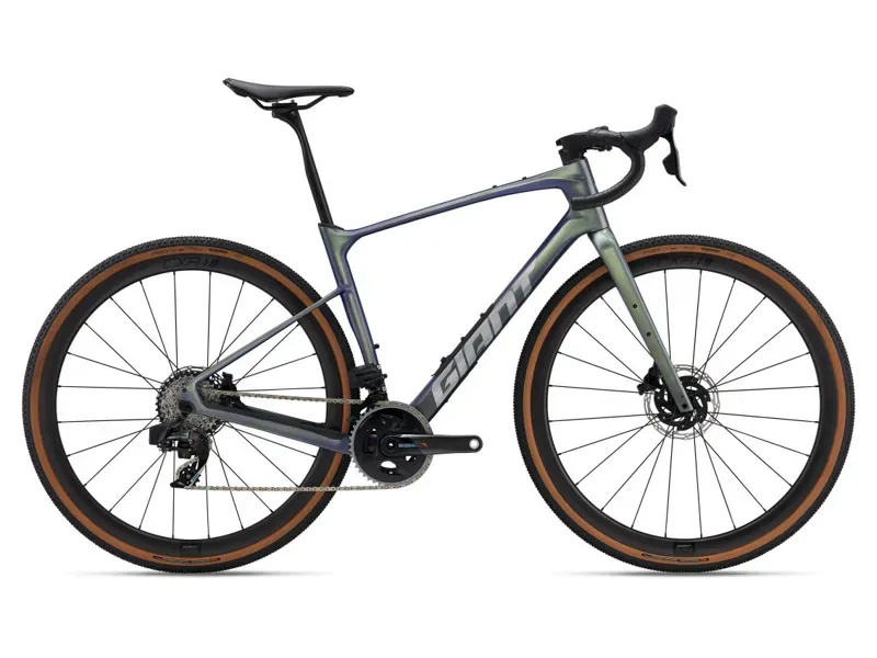 2025 Giant Revolt Advanced Pro 0 Gravel Bike In Gloss Interstellar/Chrome