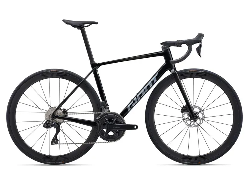 Giant TCR Advanced Pro 1 Di2 Road Bike In Gloss Carbon/Polished Foil