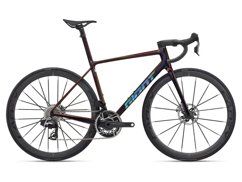 Giant TCR Advanced SL 0 Red Road Race Bike In Gloss Black Lava/Iris
