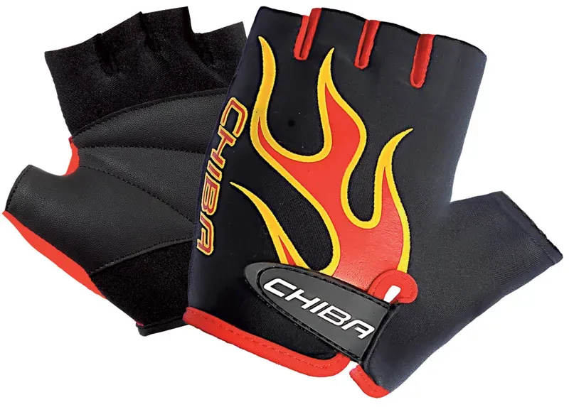 Chiba Gloves Boys Mitts in Black/Yellow