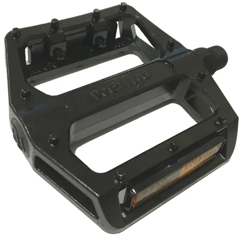Wellgo 2DU Bearing B087 9/16 Platform Pedal in Black