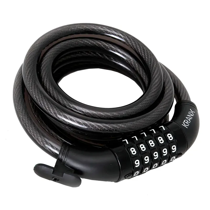 KranX Garrison X 1800mm Combination Cable Lock BLACK 12mm