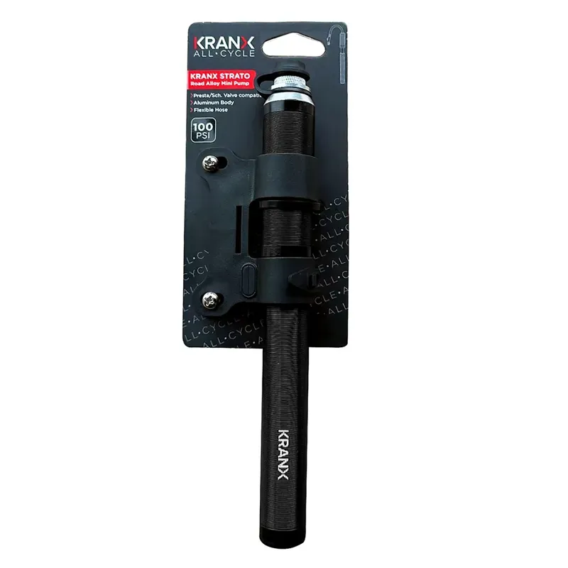 KranX Strato Road Alloy Mini Pump in Black-2