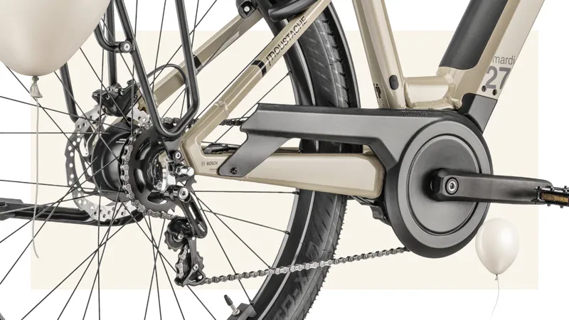 Moustache Mardi 27.4 Open 500Wh Electric Hybrid Bike in Stone Grey-2