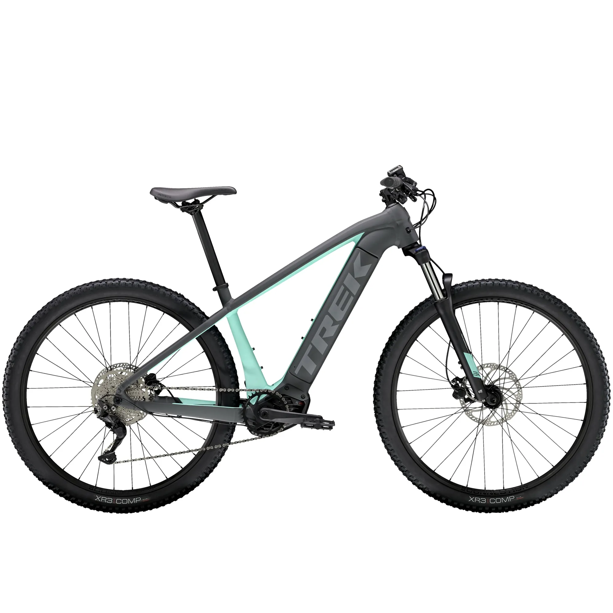 Trek Powerfly Electric Mountain Bike in Grey - Main Image