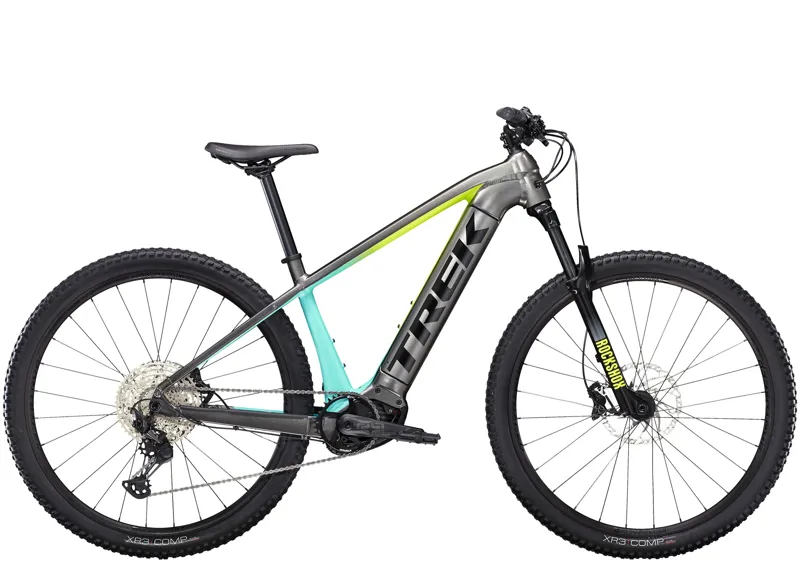 Trek Powerfly 5 E-Mountain Bike in Silver/Volt Miami Fade