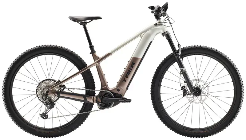 Trek Powerfly+ 8 Gen 5 Electric MTB In Satin Lunar Silver/Bronze Age